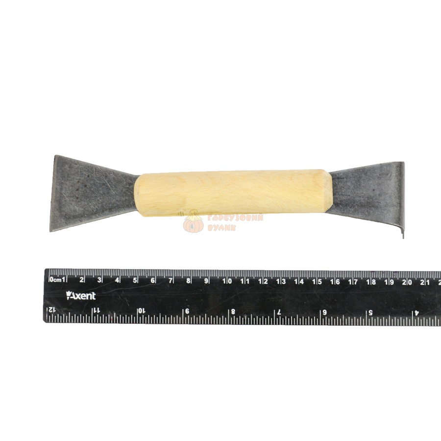 Стамеска пасічника 200 мм (чорна сталь) дерев'яна ручка "АВВ-100" – фото