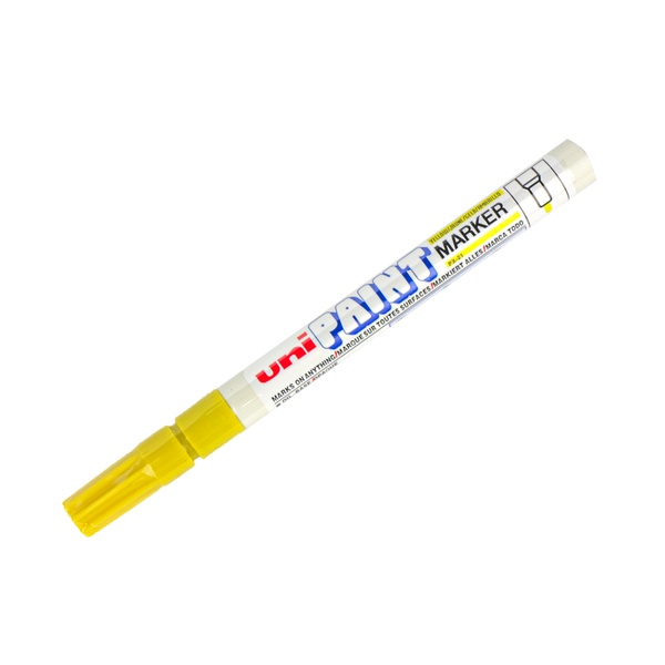 Маркер для мітки маток UNI PAINT Mitsubishi (тонкий) 0,8-1,2мм. жовтий – фото