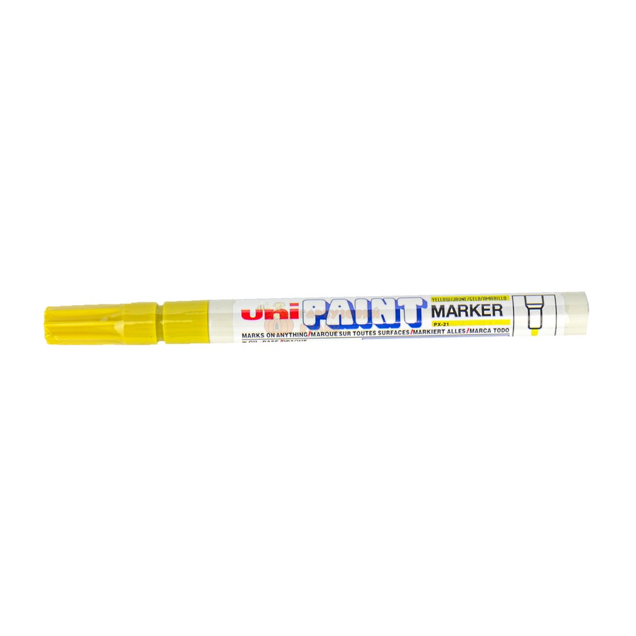 Маркер для мітки маток UNI PAINT Mitsubishi (тонкий) 0,8-1,2мм. жовтий – фото