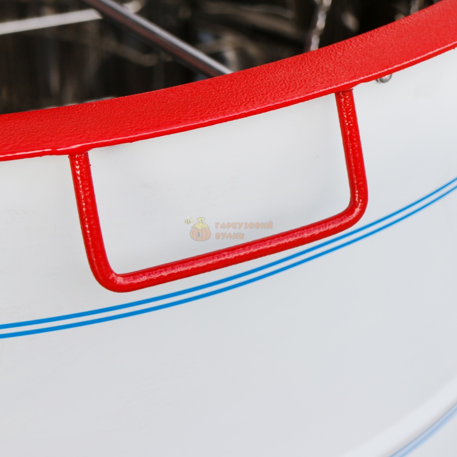 Медогонка 3-х рамкова поворотна (бак та касети сітчаті нержавіючі, деталі ротора порошкове фарбування, кран нержавіючий) "АВВ-100" – фото