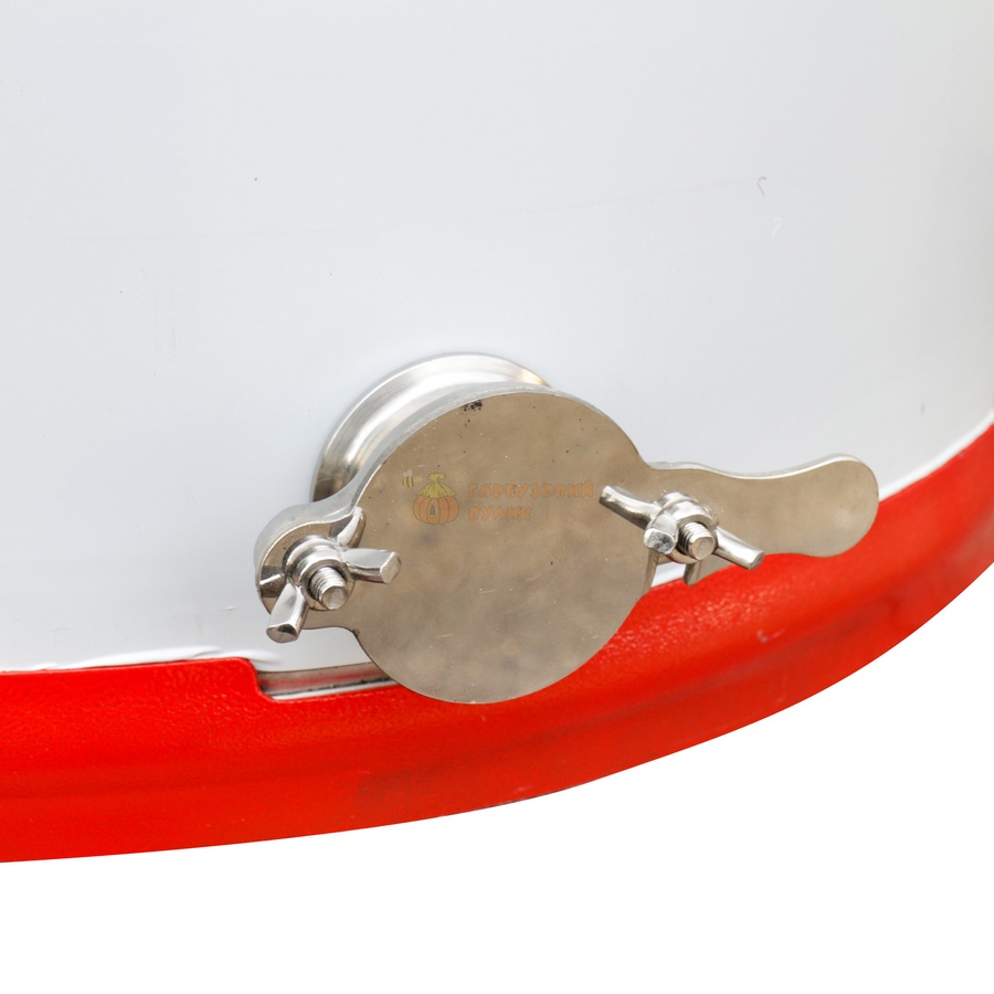 Медогонка 3-х рамкова поворотна (бак та касети сітчаті нержавіючі, деталі ротора порошкове фарбування, кран нержавіючий) "АВВ-100" – фото