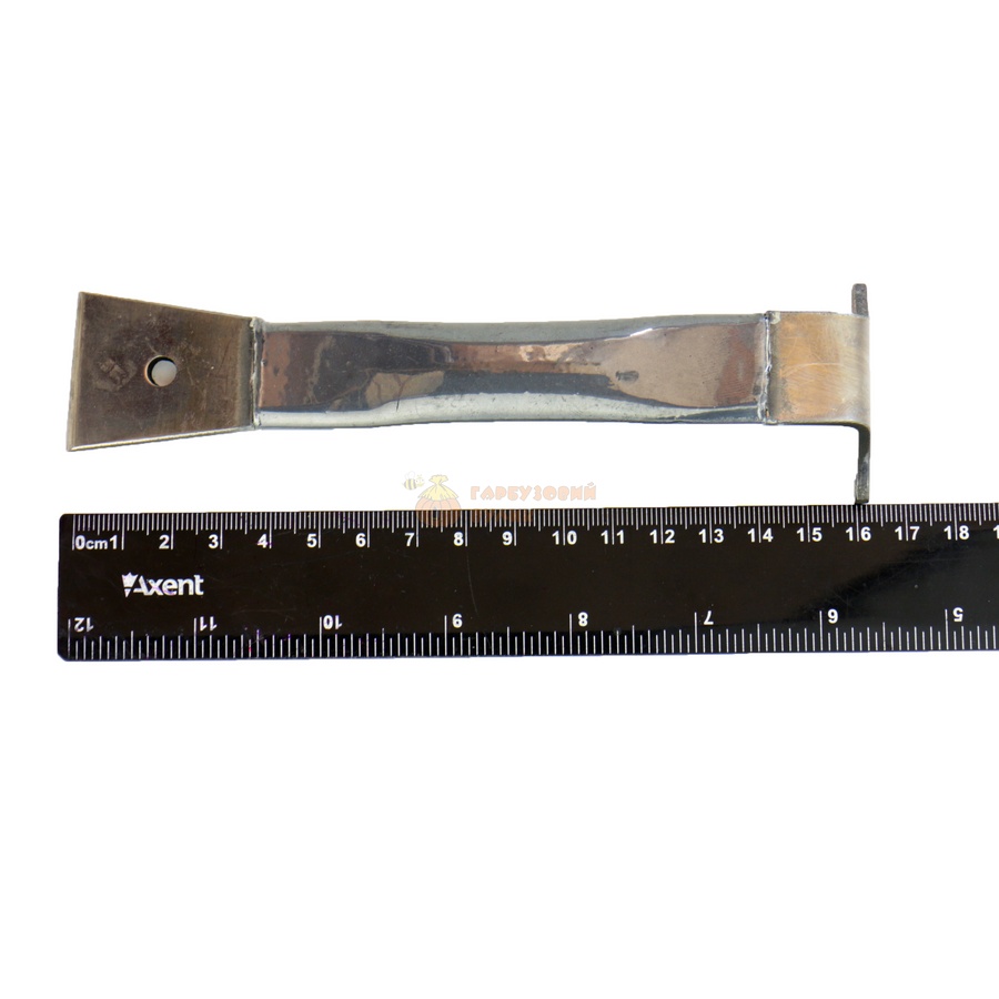 Стамеска пасічна 200 мм (н/ж +фарб.ручка) комбінована для чистки ТМ "Меліса-93" – фото
