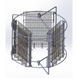 Медогонка 3-х рамкова поворотна (бак, касети сітчаті та деталі ротора нержавіючі, кран пластмасовий) "АВВ-100" – зображення 9