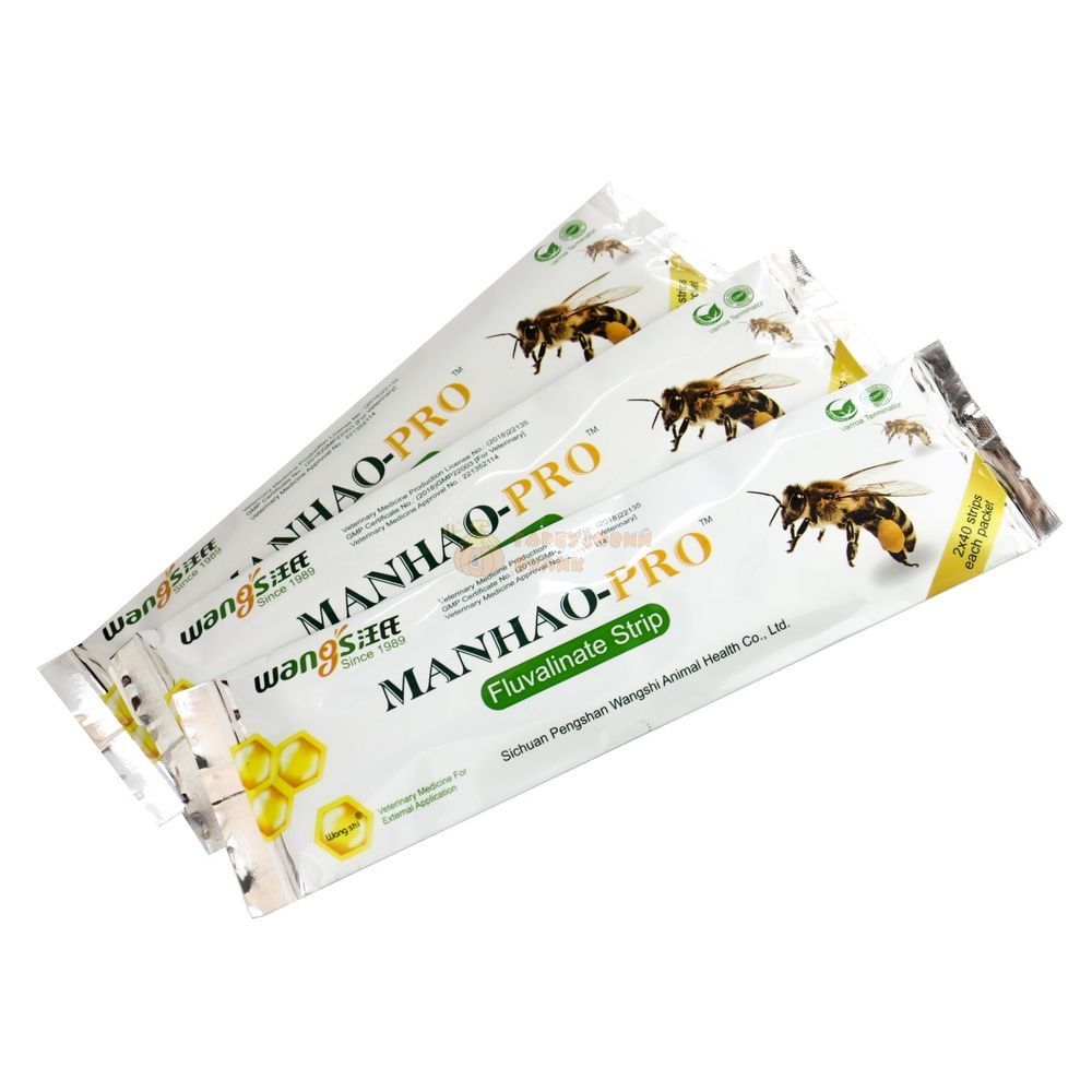 Манхао-про (MANHAO-PRO) 80 полосок(40 двойных полосок) "флувалинат"(Китай) &ndash; фото