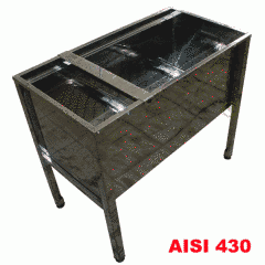Стіл-накопичувач рамок для розпичатування стільників н/ж (AISI430) ТМ "Меліса-93" – фото