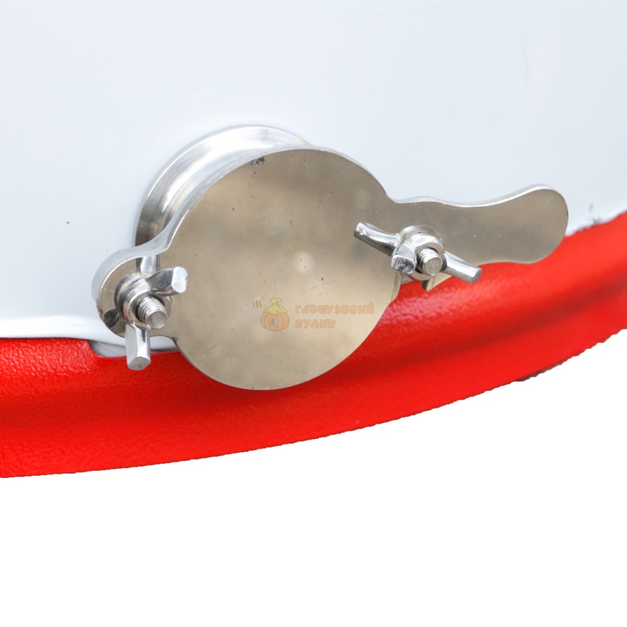 Медогонка 4-х рамкова поворотна (бак та касети сітчаті нержавіючі, деталі ротора порошкове фарбування, кран нержавіючий) "АВВ-100" – фото