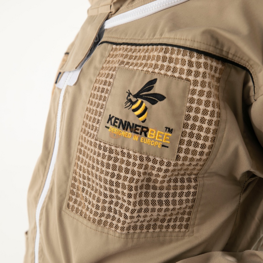 Куртка пасічника з вентиляцією бавовняна (коричнева) "KennerBee" – фото