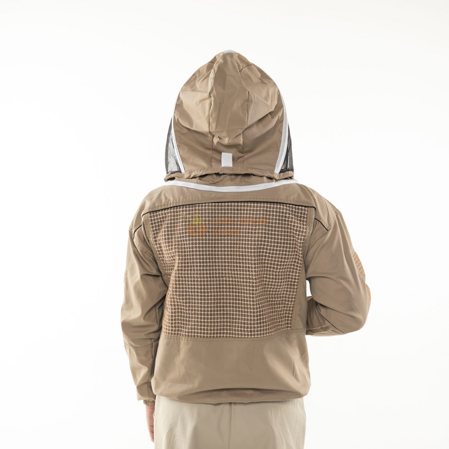 Куртка пасічника з вентиляцією бавовняна (коричнева) "KennerBee" – фото