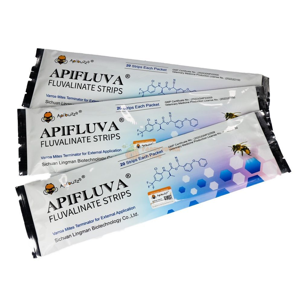 Смужки "APIBUZZ APIFLUVA" на основі флувалінату (20 смужок) &ndash; фото