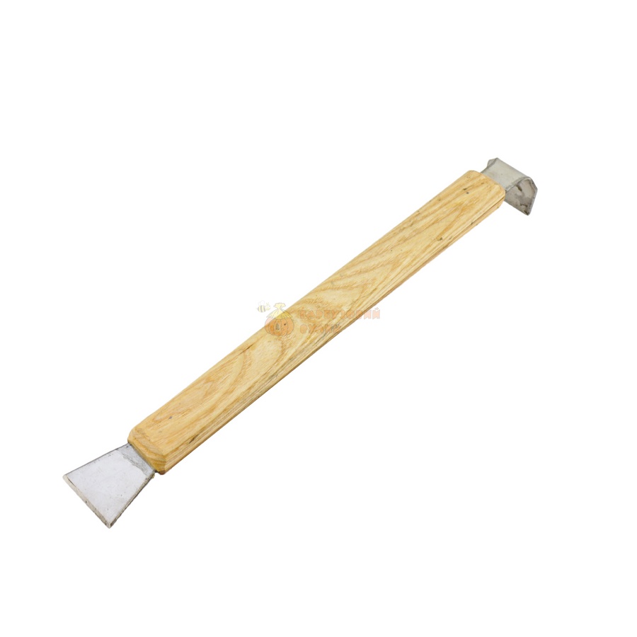Стамеска пасічника 320 мм (нержавіюча) дерев'яна ручка ТМ "Меліса-93" – фото