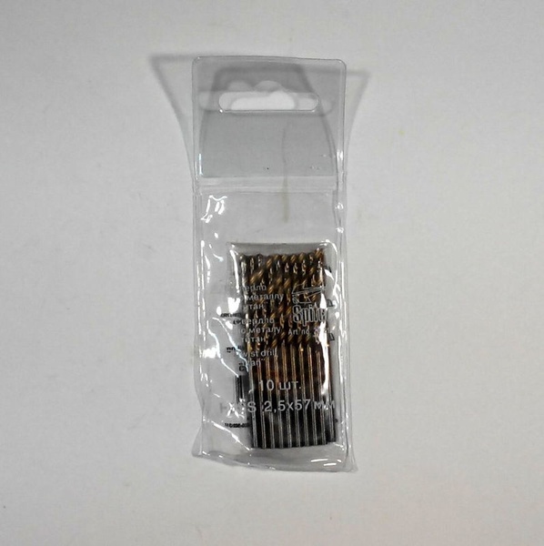 Свердло по металу HSS, з титан покрит.2,5 мм (за шт)(уп10шт) – фото