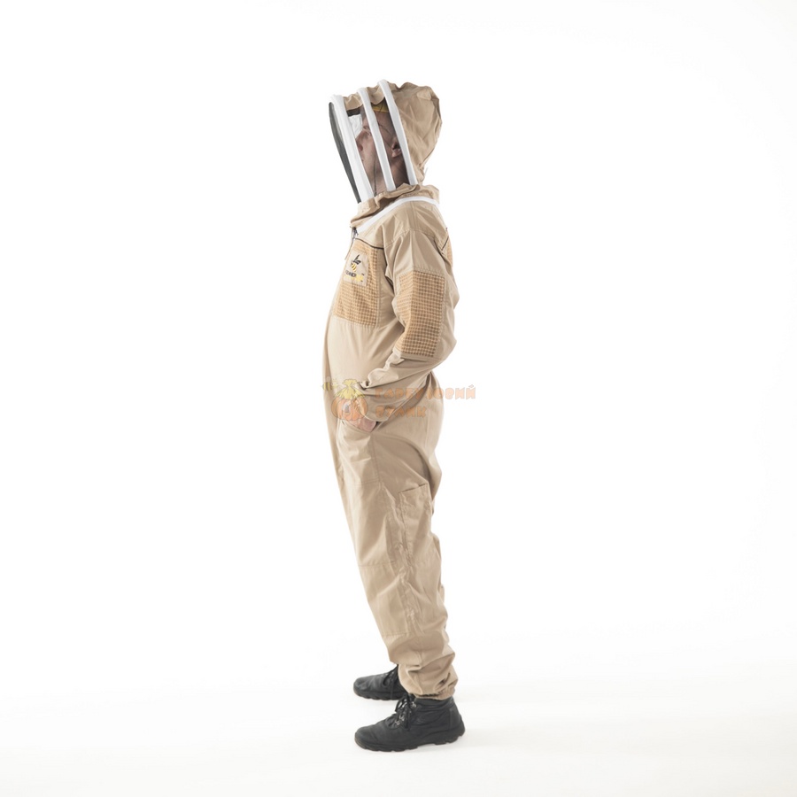 Комбінезон пасічника з вентиляцією бавовняний (коричневий) "KennerBee" – фото