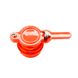Клапан (кран) пластиковий (червоний/оранжевий) O 48 мм – зображення 1