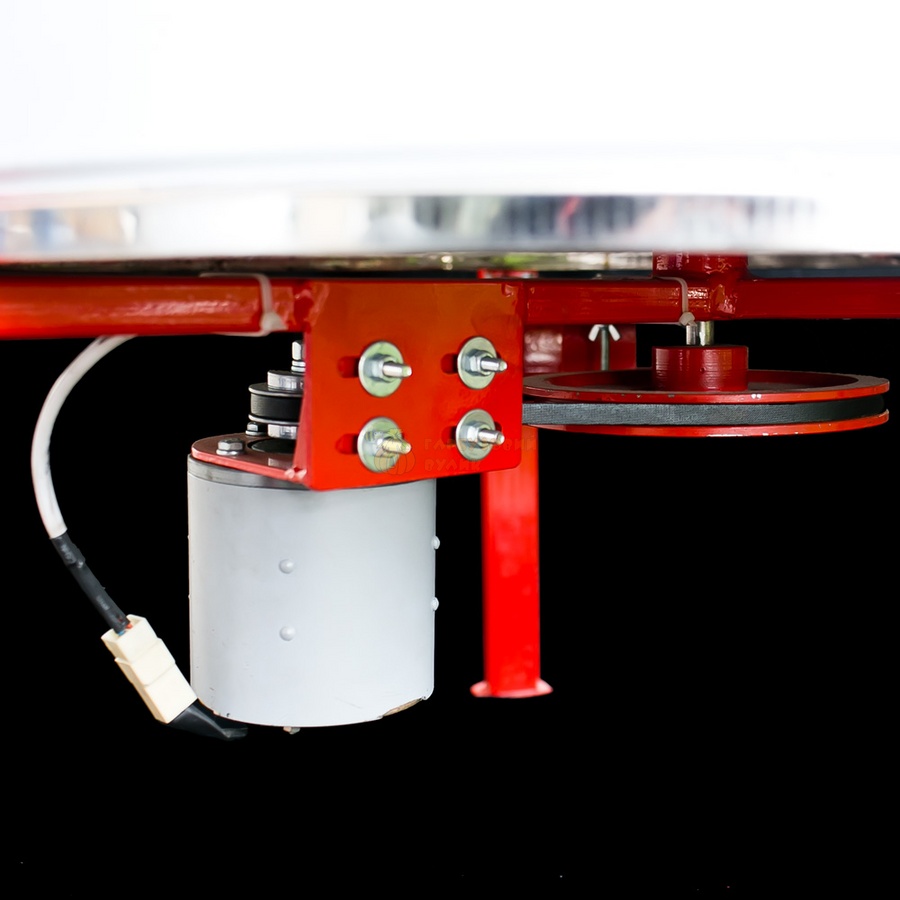 Медогонка 4-х рамкова синхронно-поворотна нержавіюча автоматична (ротор та кришка, касета зварна) («Модель 2» - з сенсорним блоком упр-я) – фото