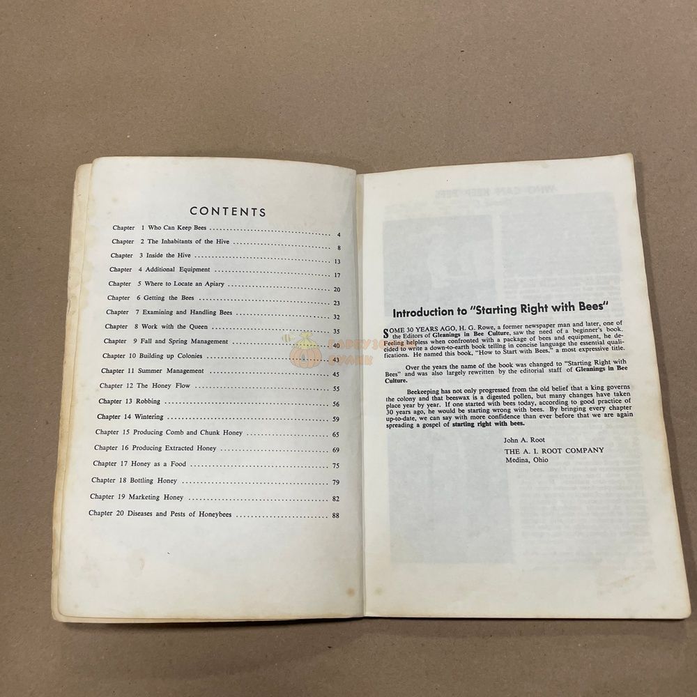 Книга "Starting right with bees" 18th edition Ohio 1976.-96с.(на английском языке) &ndash; фото