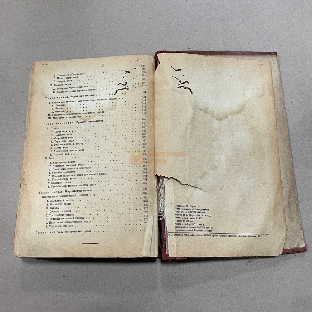 Книга "Пчеловодство" Кораблев И.И. М.-Л. Госизколсовлит. 1934.-399с. &ndash; фото