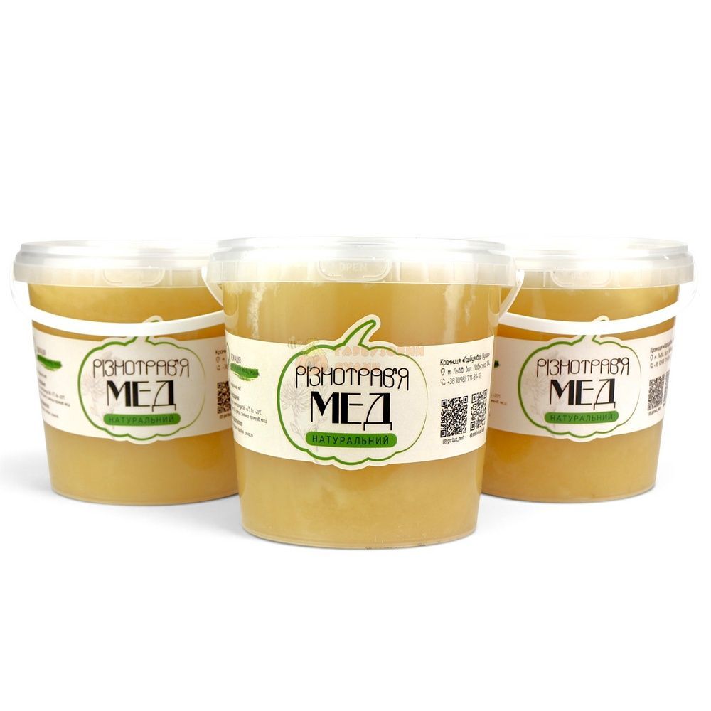 Мед з весняного різнотрав'я 1,0л./відро (фас. 1,4кг.) &ndash; фото