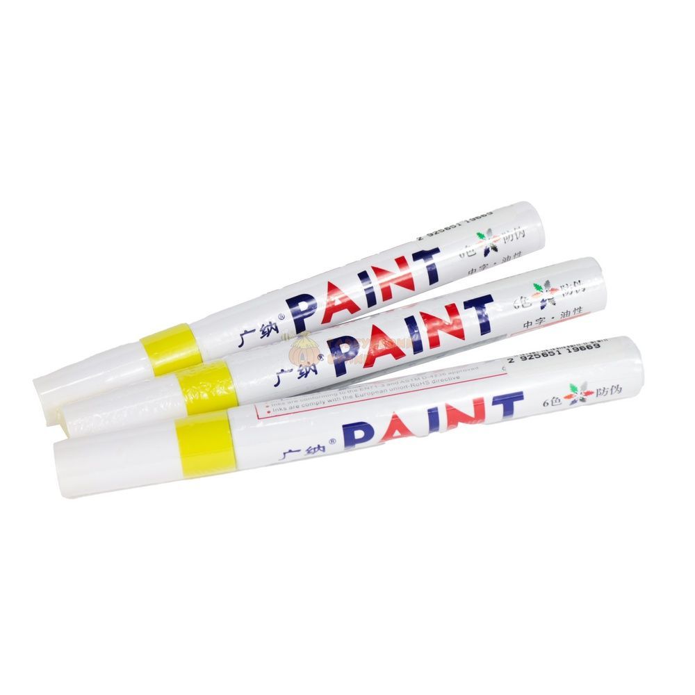 Маркер GANA PAINT 3mm (GN110) CHINA желтый &ndash; фото