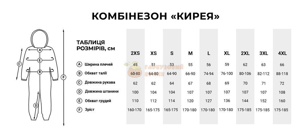 Комбінезон пасічника "ЄВРО"-шапка (бавовна) ТМ "Кирея" &ndash; фото