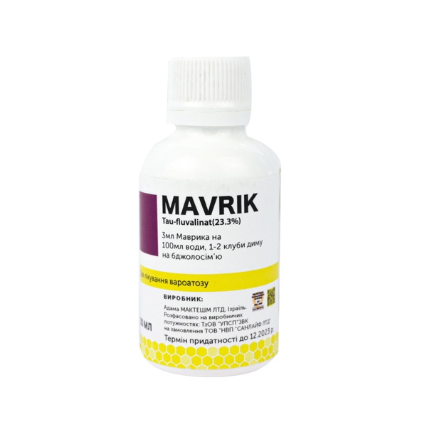 Маврік "MAVRIK" (Tau-fluvalinat) (30мл.) ТМ"BeeWell" – фото