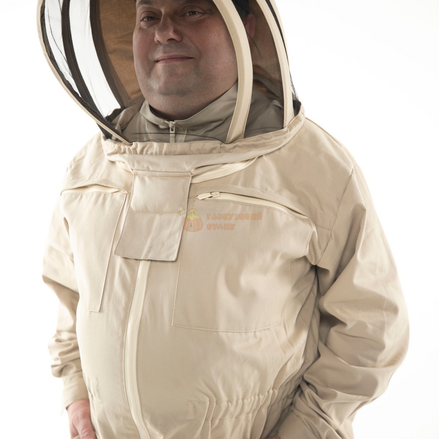 Комбінезон бджоляра (р.46/XS) "ЄВРО"-шапка (100%-коттон) ТМ "Кирея" – фото