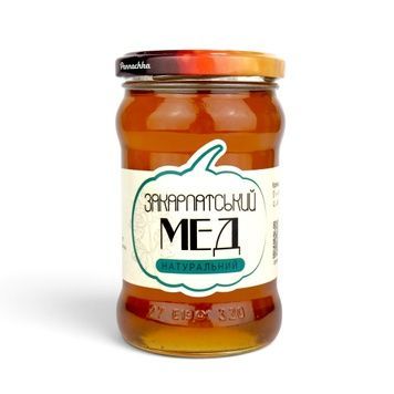 Мед "Закарпатський" 0.32л./скло банка (фасований 0,4кг.) &ndash; фото
