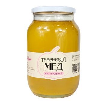 Мед з різнотрав'я 1,0л./склобанка (фасов.1,4кг.) &ndash; фото